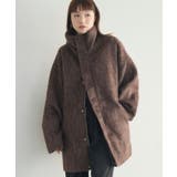 BRN0 | 【WEB限定】シャギースタンドカラーコート | RETRO GIRL