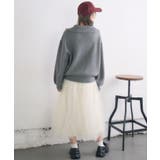 フリル切り替えチュールSK | RETRO GIRL | 詳細画像5 