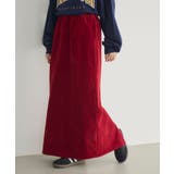 RED0 | 【WEB限定】カットコールロングスカート | RETRO GIRL