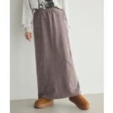 BRN1 | 【WEB限定】カットコールロングスカート | RETRO GIRL