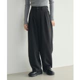 BLK1 | 【WEB限定】タックワイドパンツ | RETRO GIRL