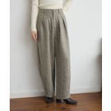 BRN0 | 【WEB限定】ツイードタックワイドパンツ | RETRO GIRL
