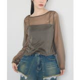 BRN0 | クルーネックシアートップス | RETRO GIRL