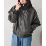 BLK1 | 襟リブレザーBZ | RETRO GIRL