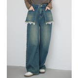 BLU2 | スカートドッキングデニムPT | RETRO GIRL