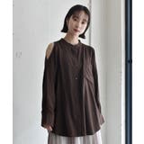 BRN0 | 肩スリットシアーSH | RETRO GIRL