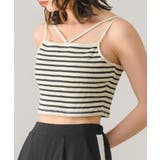 P/BLK | ショートテレコキャミ | RETRO GIRL