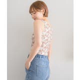 柄テレコカップ付タンク | RETRO GIRL | 詳細画像3 