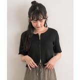 クルーZIPカーデ | RETRO GIRL | 詳細画像6