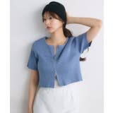 BLU0 | クルーZIPカーデ | RETRO GIRL