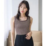 P/BRN | 柄NTタンク | RETRO GIRL