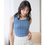 P/BLU | 柄NTタンク | RETRO GIRL