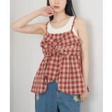 C/RED | チェックイレヘムビスチェ | RETRO GIRL