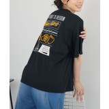 BLK1 | ブラシ刺繍BIGTEE | RETRO GIRL