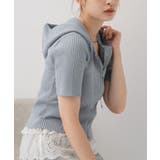 フーディWZIPカーデ | RETRO GIRL | 詳細画像1