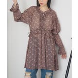 BRN3 | 花柄シフォンチュニックOP | RETRO GIRL