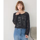 フラワー刺繍メッシュカーデ | RETRO GIRL | 詳細画像23