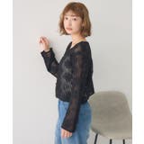 フラワー刺繍メッシュカーデ | RETRO GIRL | 詳細画像26