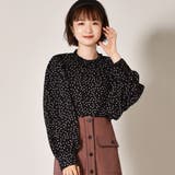 ブラック/ドット | ◆RETRO GIRL◆ HN袖ボリュームBL | RETRO GIRL