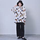 ◎RETRO GIRL◎ ペイント柄BIGシャツ | RETRO GIRL | 詳細画像4