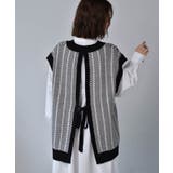 ■RETRO GIRL■ 柄JQリバーニットベスト | RETRO GIRL | 詳細画像5 