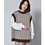 ■RETRO GIRL■ 柄JQリバーニットベスト | RETRO GIRL | 詳細画像9 