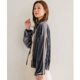 ベロアラインジップ 【レトロガール】袖ライン ZIP | RETRO GIRL | 詳細画像25 