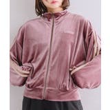 ベロアラインジップ 【レトロガール】袖ライン ZIP | RETRO GIRL | 詳細画像3 