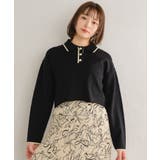 襟付きラインニットPO 【レトロガール】ニットプルオーバー/ショート丈トップス | RETRO GIRL | 詳細画像10 