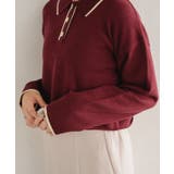 襟付きラインニットPO 【レトロガール】ニットプルオーバー/ショート丈トップス | RETRO GIRL | 詳細画像22 