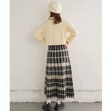 襟付きラインニットPO 【レトロガール】ニットプルオーバー/ショート丈トップス | RETRO GIRL | 詳細画像9 