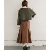 ラインハーフZIPトレーナー 【レトロガール】ショート丈トップス/スポーティー | RETRO GIRL | 詳細画像15 