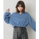 ラインハーフZIPトレーナー 【レトロガール】ショート丈トップス/スポーティー | RETRO GIRL | 詳細画像18 