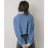 ラインハーフZIPトレーナー 【レトロガール】ショート丈トップス/スポーティー | RETRO GIRL | 詳細画像20 