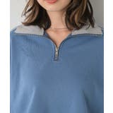 ラインハーフZIPトレーナー 【レトロガール】ショート丈トップス/スポーティー | RETRO GIRL | 詳細画像21 