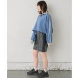 ラインハーフZIPトレーナー 【レトロガール】ショート丈トップス/スポーティー | RETRO GIRL | 詳細画像28 