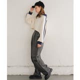 ラインハーフZIPトレーナー 【レトロガール】ショート丈トップス/スポーティー | RETRO GIRL | 詳細画像6 