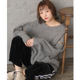 GRY1 | 肩アキネップBIGニット | RETRO GIRL