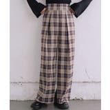 C/BRN | インタックワイドPT タックパンツ ワイドパンツ | RETRO GIRL