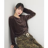 ベロア金釦カーデ | RETRO GIRL | 詳細画像3 