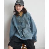 コーデュロイ衿デニムGジャン | RETRO GIRL | 詳細画像3