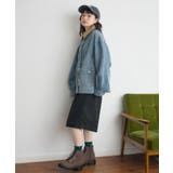 コーデュロイ衿デニムGジャン | RETRO GIRL | 詳細画像8