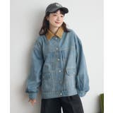 コーデュロイ衿デニムGジャン | RETRO GIRL | 詳細画像9