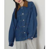 BLU5 | コーデュロイ衿デニムGジャン | RETRO GIRL