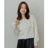 WHT4 | 金ボタンニットカーデ | RETRO GIRL