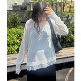 WHT3 | レースドッキングシアーニット | RETRO GIRL