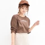 ダークブラウン | ○RETRO GIRL○ messageロゴTee | RETRO GIRL