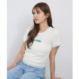 WHT4 | 配色ステッチカットソー | RETRO GIRL