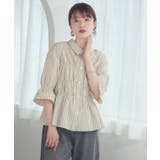 P/WHT | ギャザーSH | RETRO GIRL