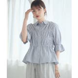 P/BLU | ギャザーSH | RETRO GIRL